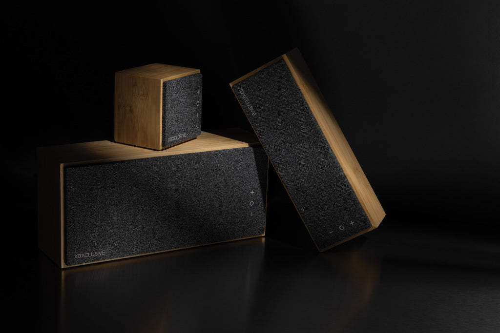 Wynn 10W bamboo wireless speaker - Brown