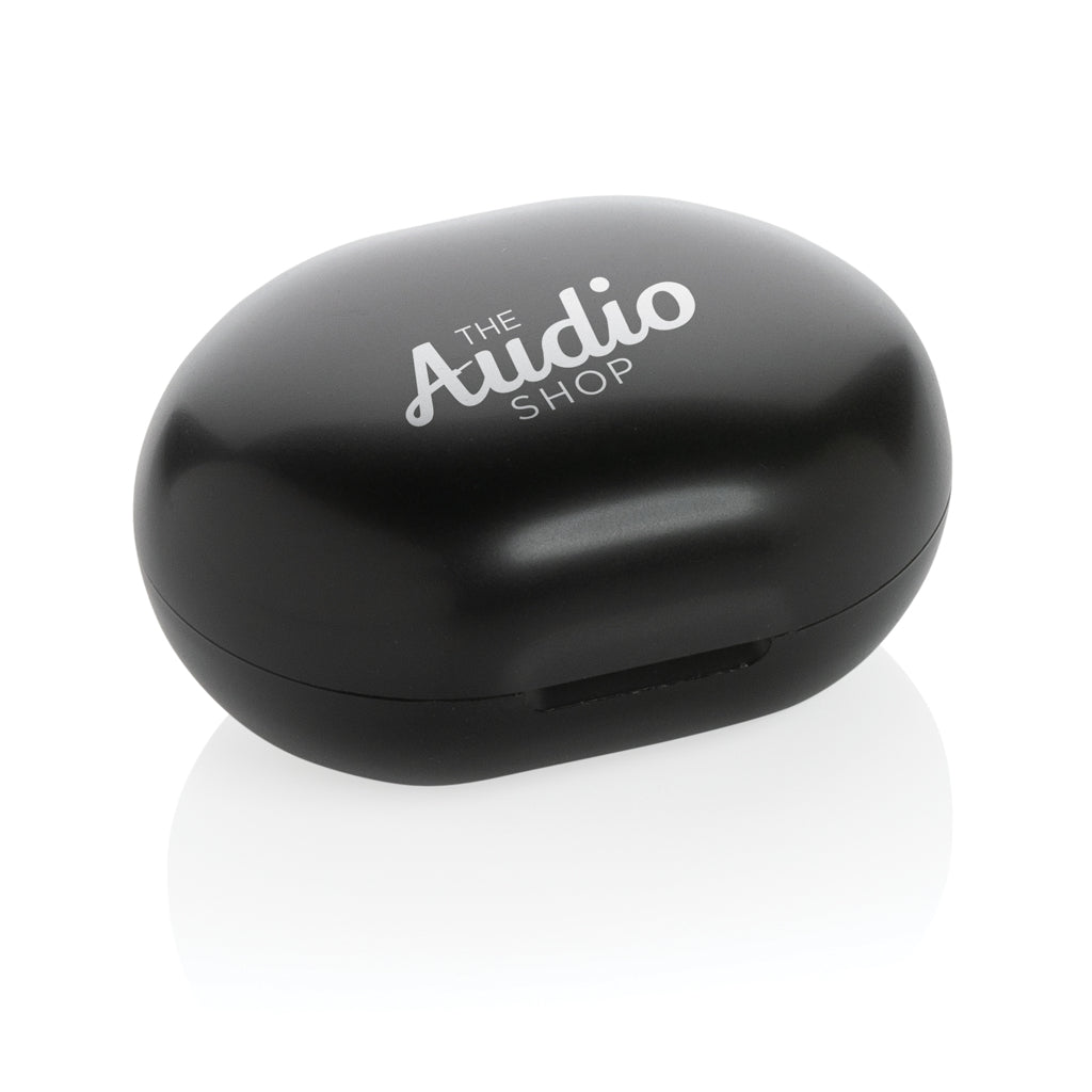 RCS standard recycled plastic TWS earbuds - Black
