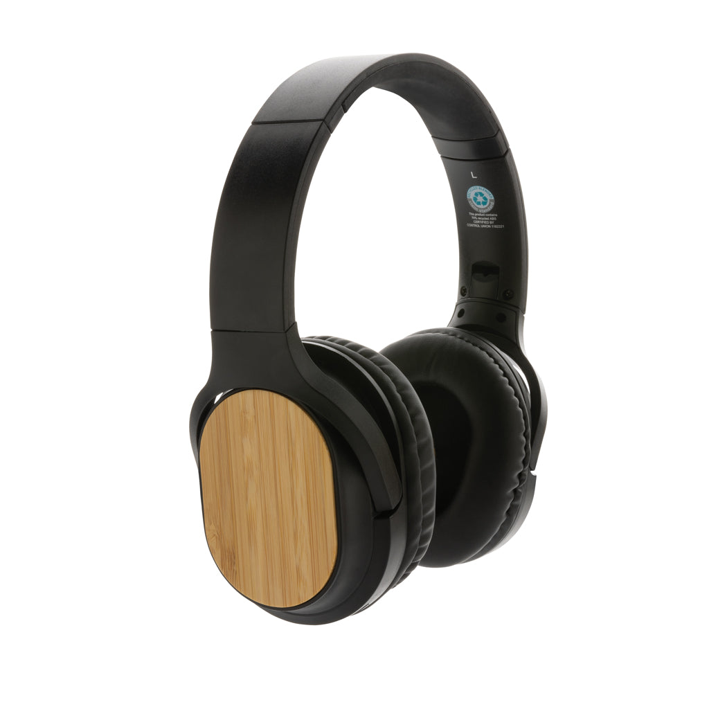 RCS and bamboo Elite Foldable wireless headphone - Black