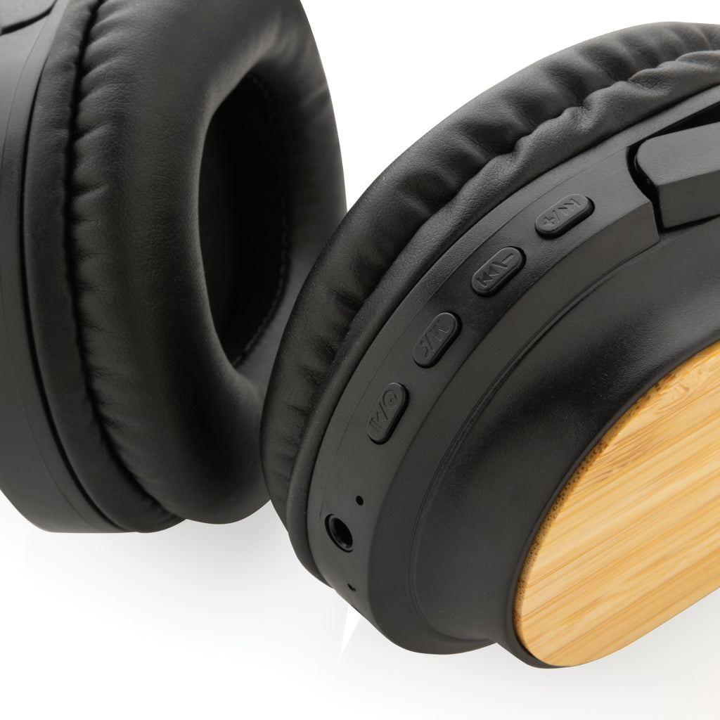 RCS and bamboo Elite Foldable wireless headphone - Black