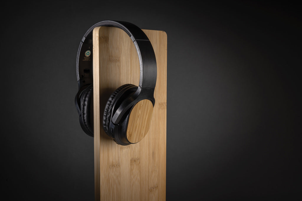 RCS and bamboo Elite Foldable wireless headphone - Black