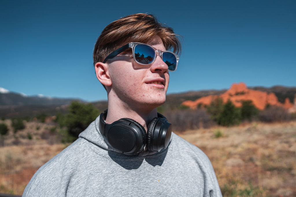 RCS recycled plastic Elite Foldable wireless headphone - Black