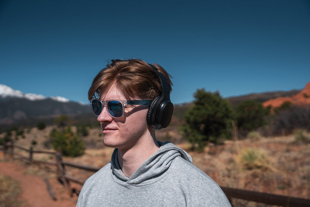 RCS recycled plastic Elite Foldable wireless headphone - Black