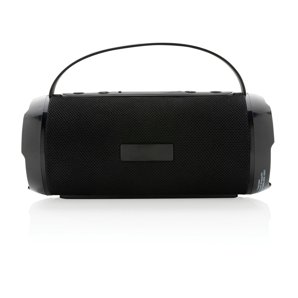 RCS recycled plastic Soundboom waterproof 6W speaker - Black