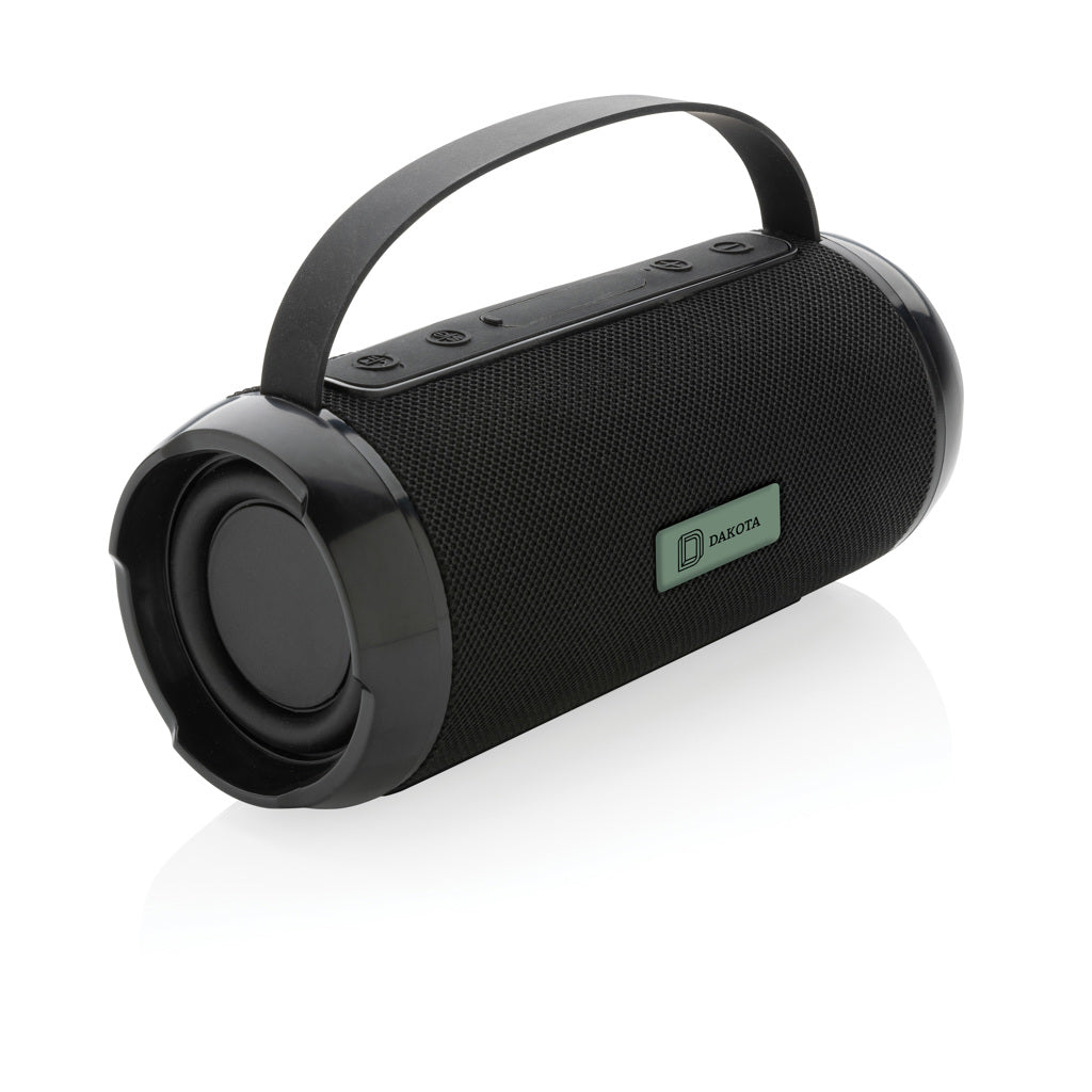 RCS recycled plastic Soundboom waterproof 6W speaker - Black