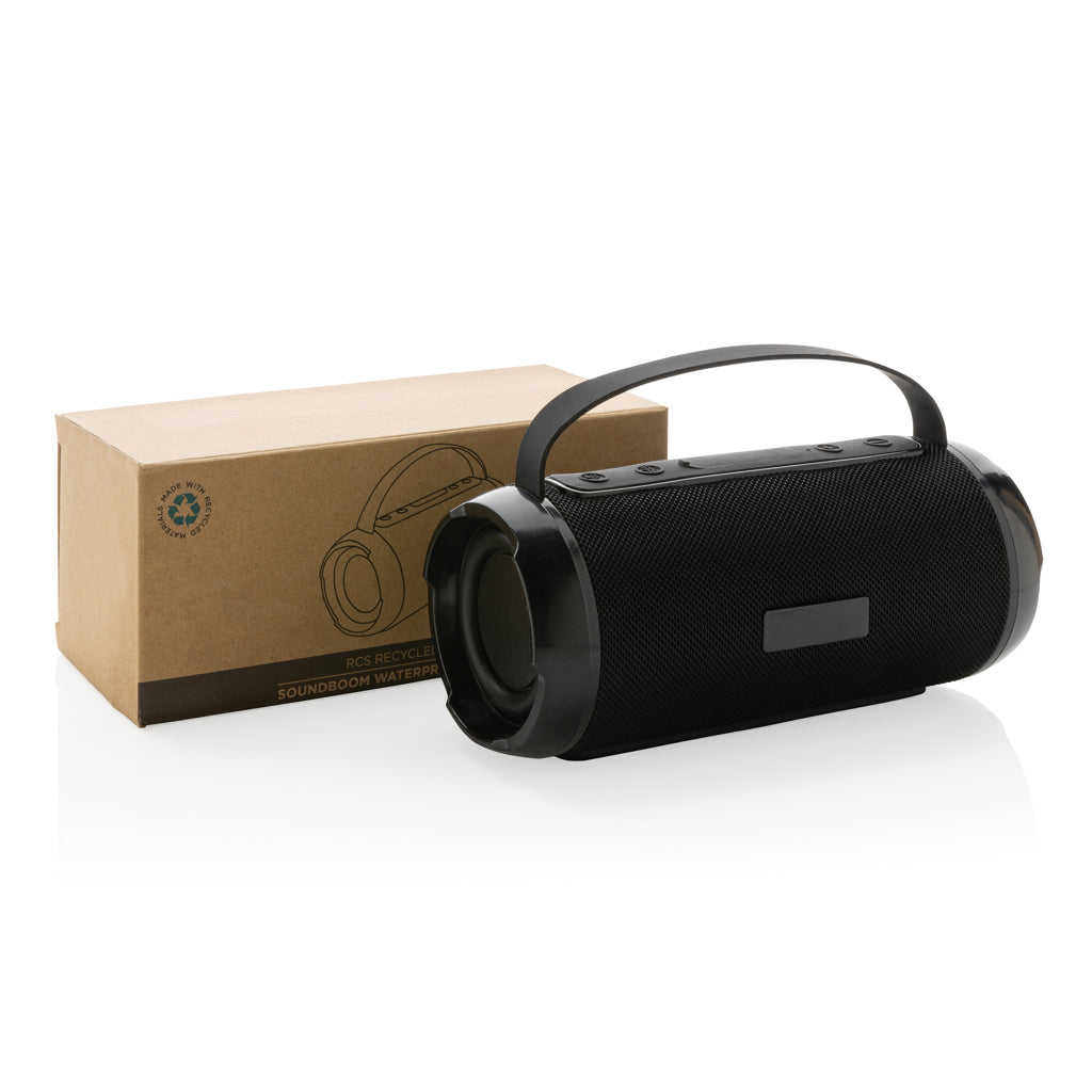 RCS recycled plastic Soundboom waterproof 6W speaker - Black