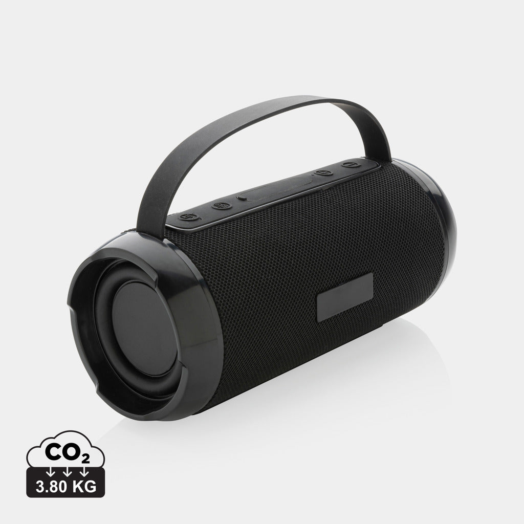 RCS recycled plastic Soundboom waterproof 6W speaker - Black