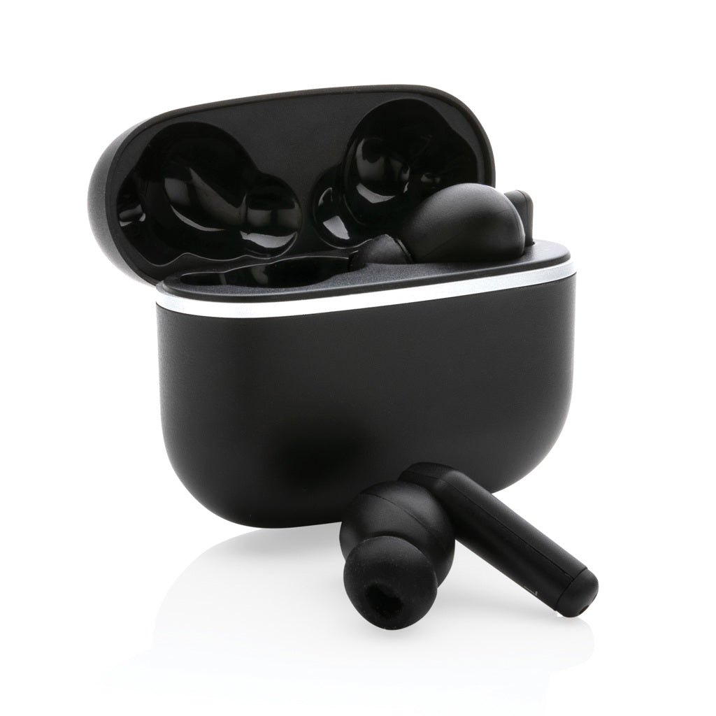 RCS recycled plastic Swiss Peak TWS earbuds 2.0 - Black