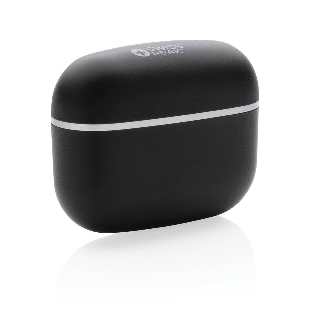 RCS recycled plastic Swiss Peak TWS earbuds 2.0 - Black