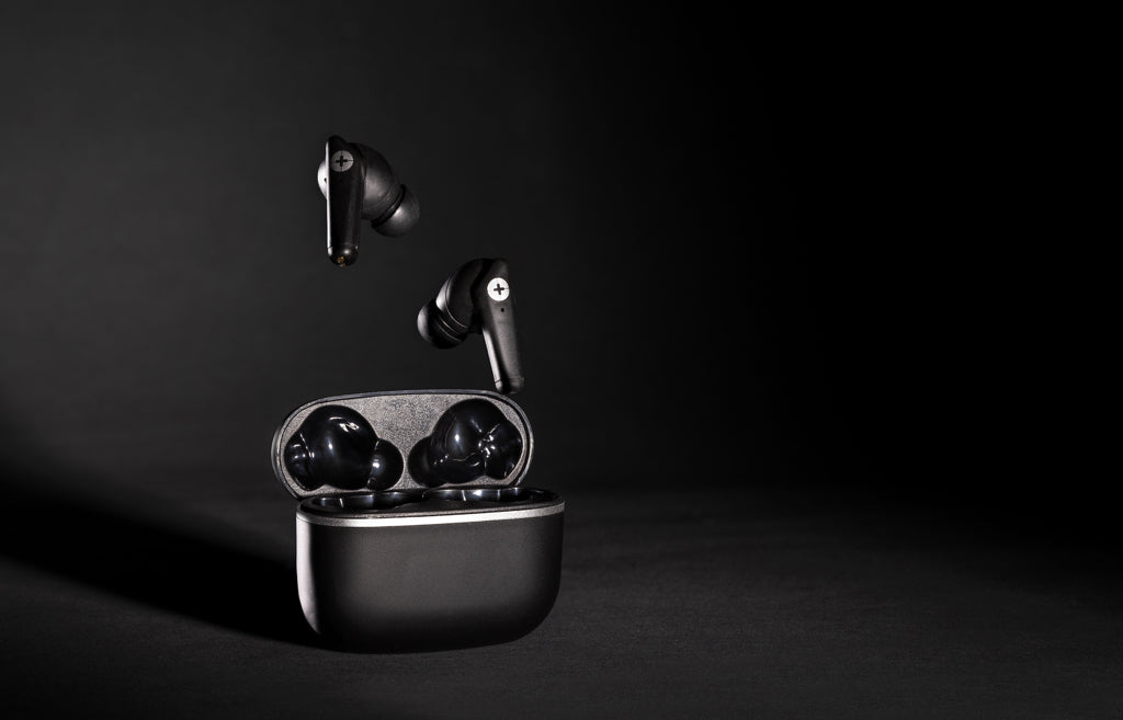 RCS recycled plastic Swiss Peak TWS earbuds 2.0 - Black