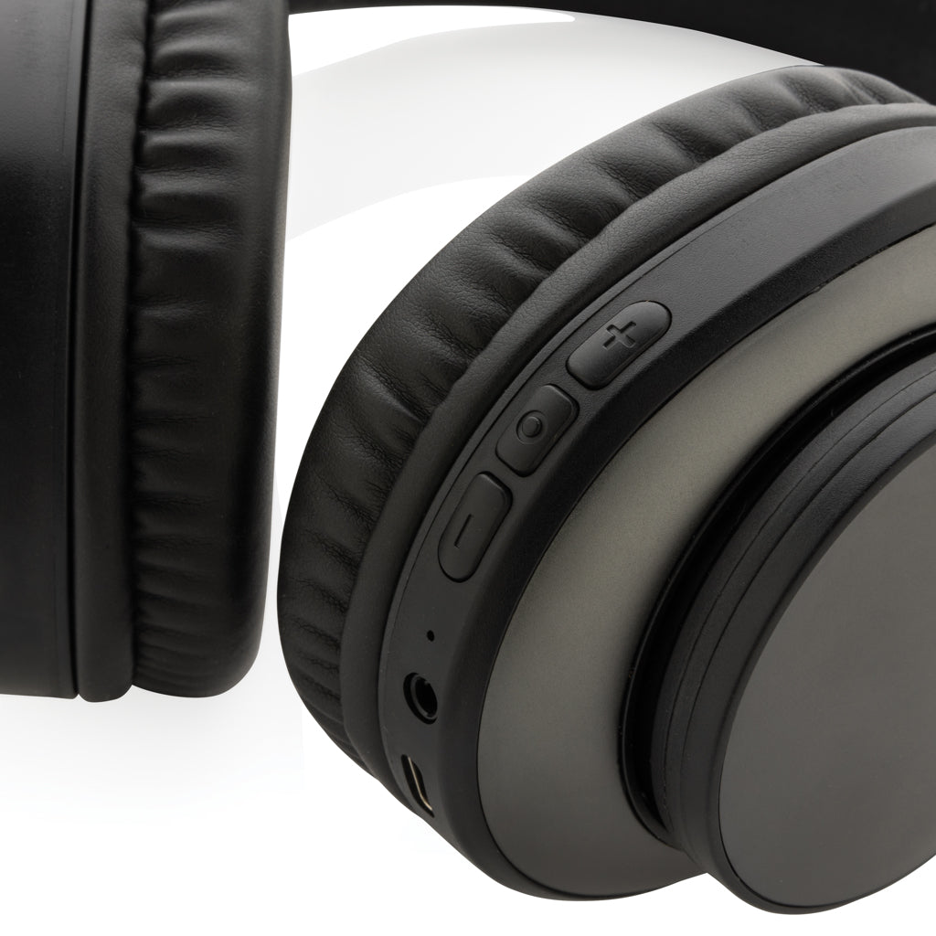 Terra RCS recycled aluminium wireless headphone - Grey