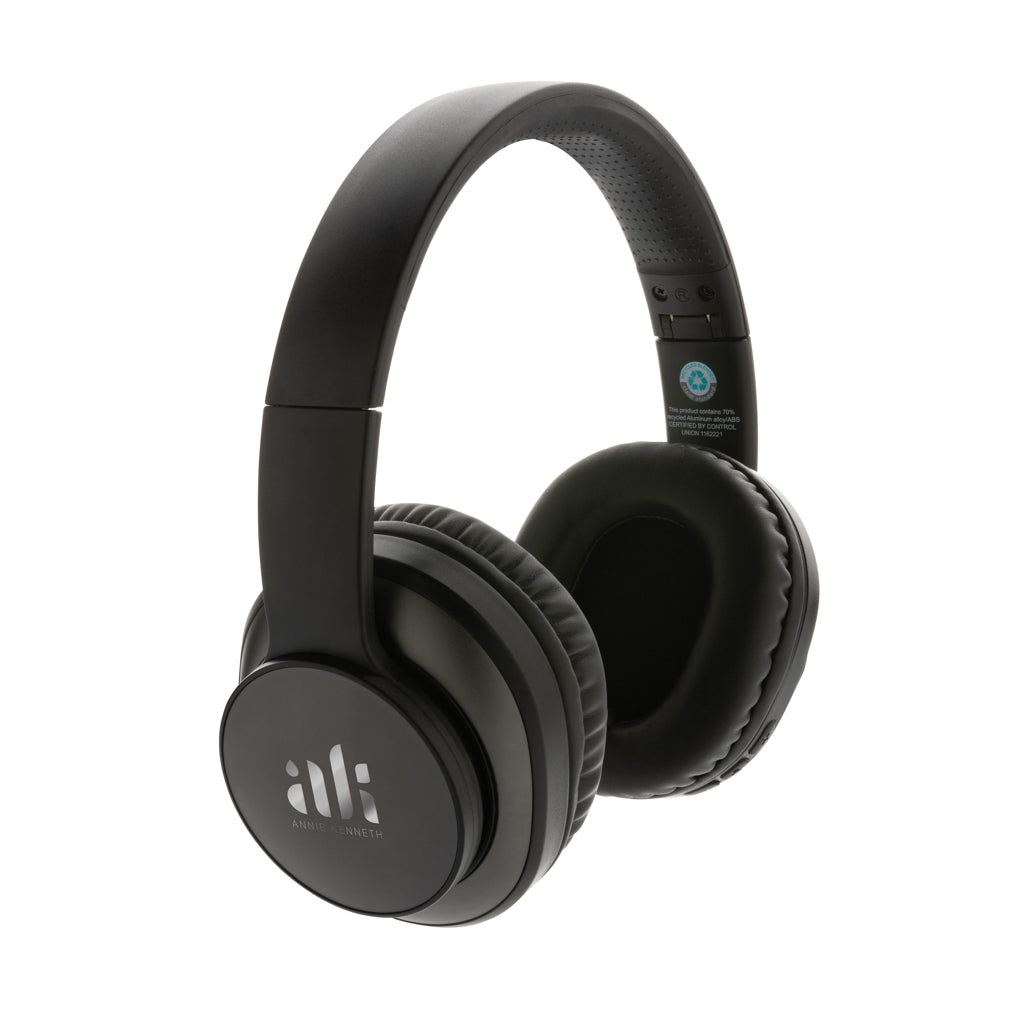 Terra RCS recycled aluminium wireless headphone - Grey