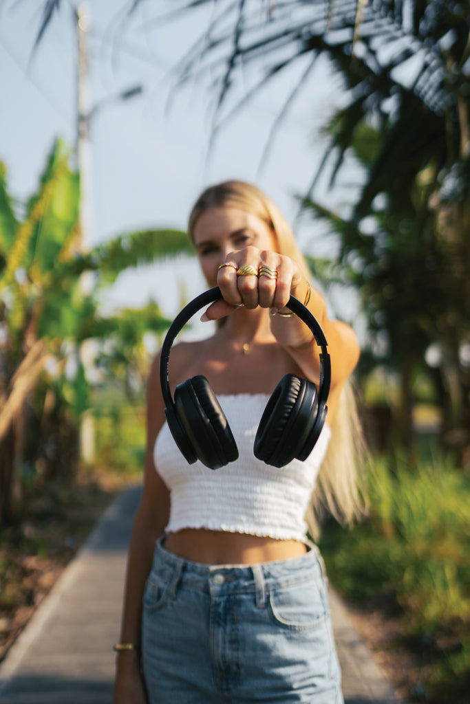 Terra RCS recycled aluminium wireless headphone - Grey