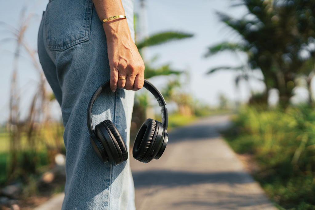 Terra RCS recycled aluminium wireless headphone - Grey