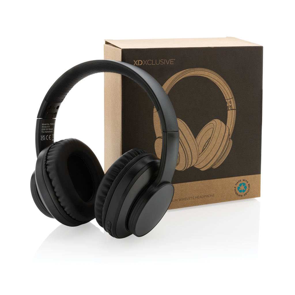 Terra RCS recycled aluminium wireless headphone - Grey