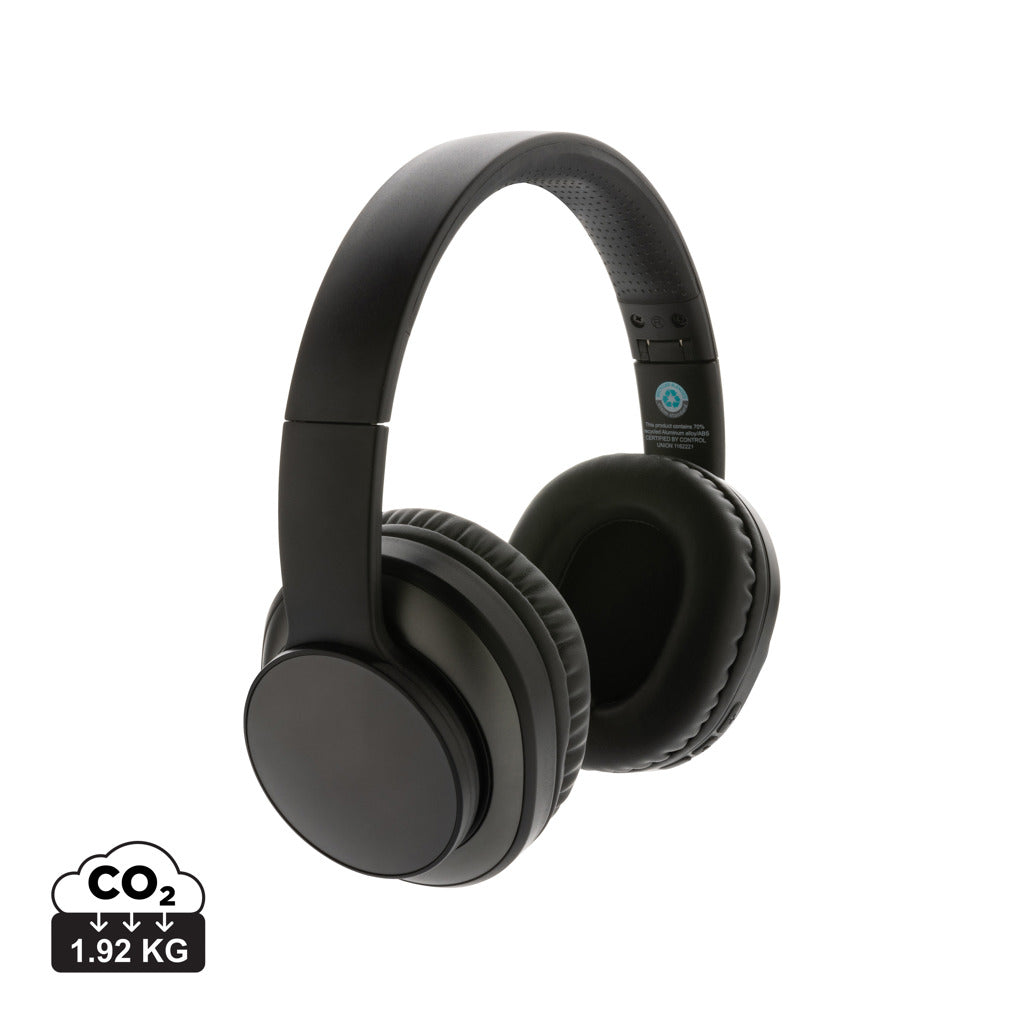 Terra RCS recycled aluminium wireless headphone - Grey