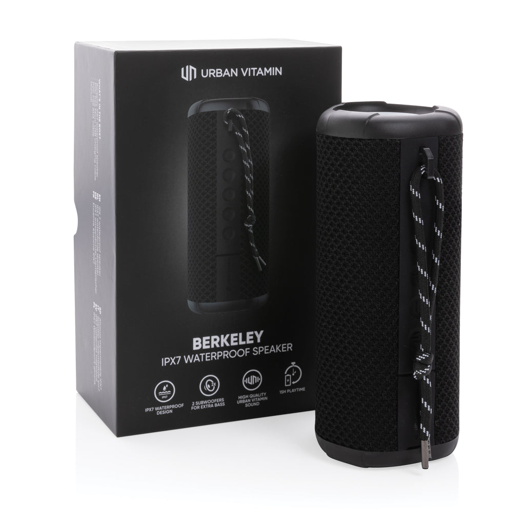 Urban Vitamin Berkeley IPX7 waterproof 10W speaker - Black