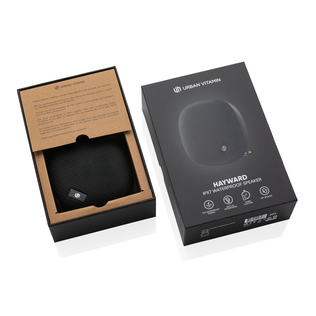 Urban Vitamin Hayward IPX7 waterproof 5W speaker - Black