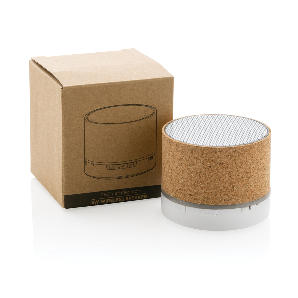 Cork 3W wireless speaker - Brown