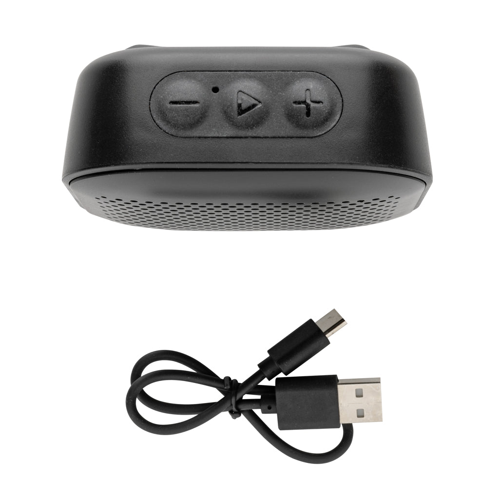 RCS recycled plastic Soundbox 3W speaker - Black