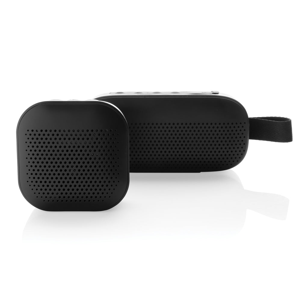 RCS recycled plastic Soundbox 3W speaker - Black