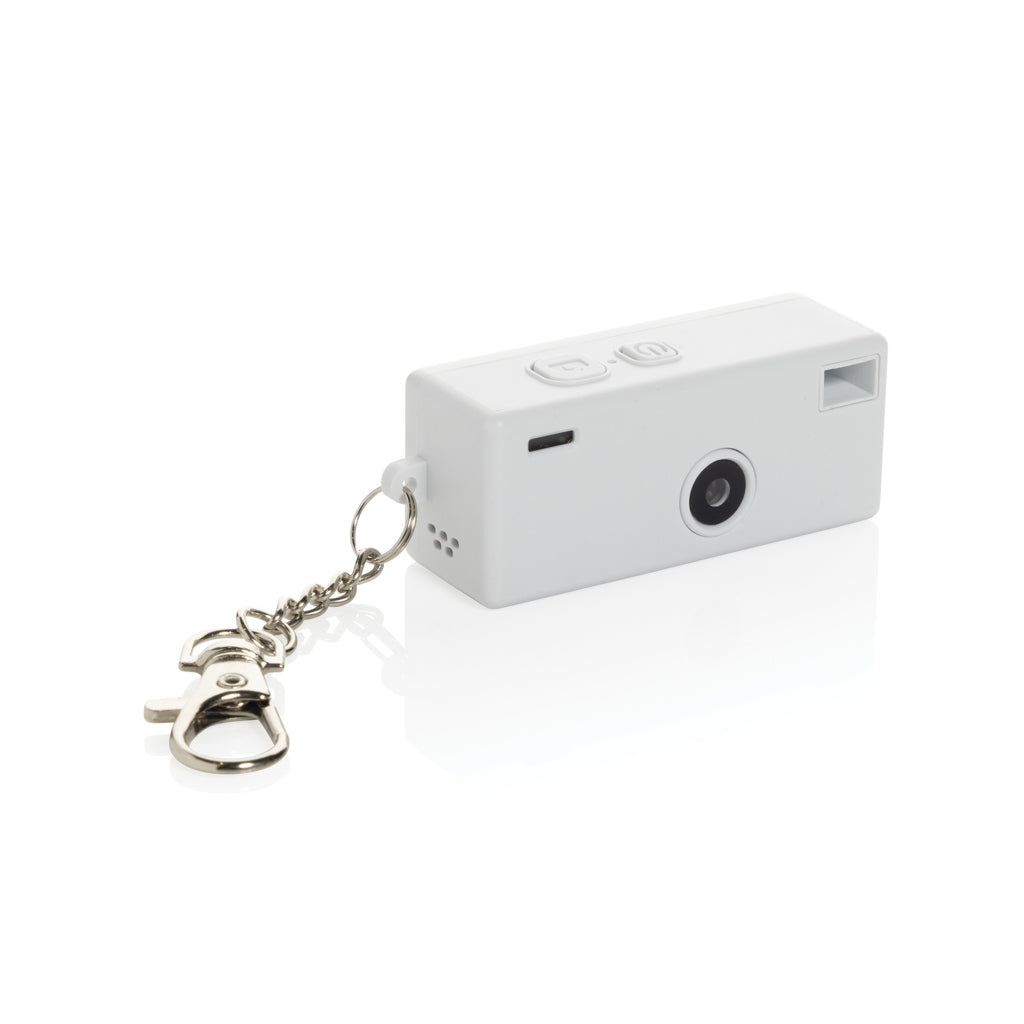 Cliq it RCS recycled Keychain Camera - White