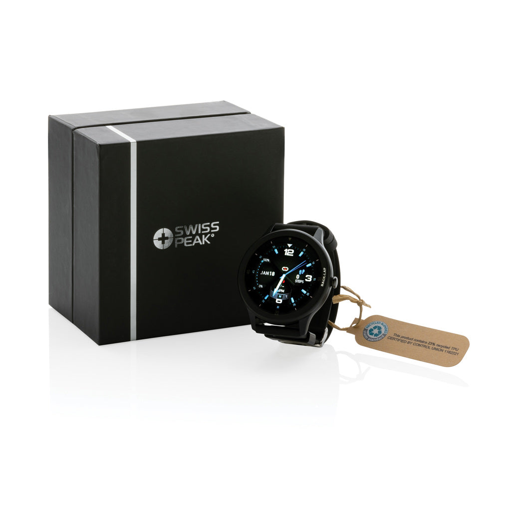 Swiss Peak RCS recycled TPU Watch - Black