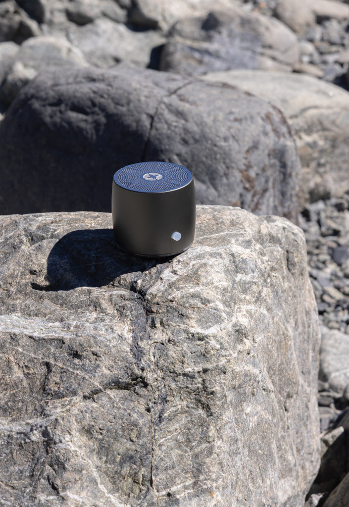Swiss Peak RCS recycled aluminium 3W bass speaker - Grey