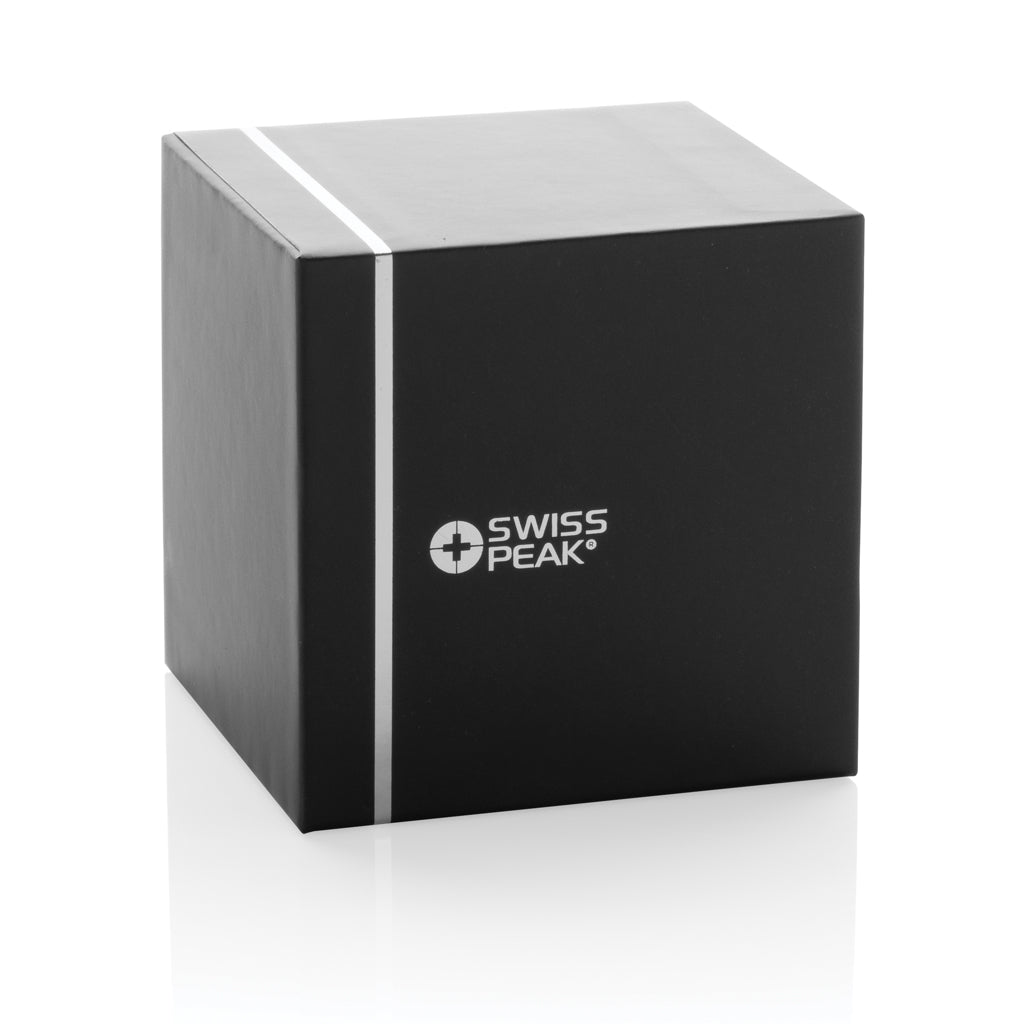 Swiss Peak RCS recycled aluminium 3W bass speaker - Grey