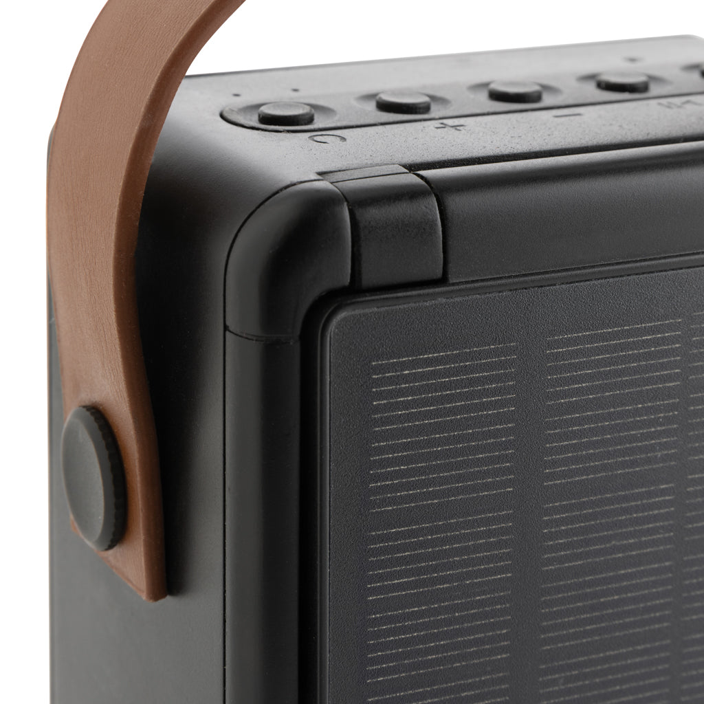 Skywave RCS recycled plastic solar speaker 12W - Black