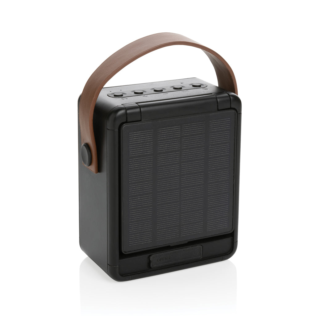 Skywave RCS recycled plastic solar speaker 12W - Black