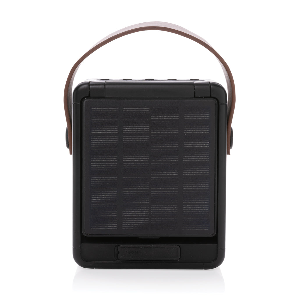 Skywave RCS recycled plastic solar speaker 12W - Black