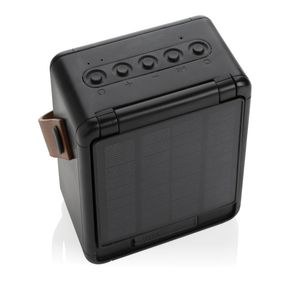 Skywave RCS recycled plastic solar speaker 12W - Black
