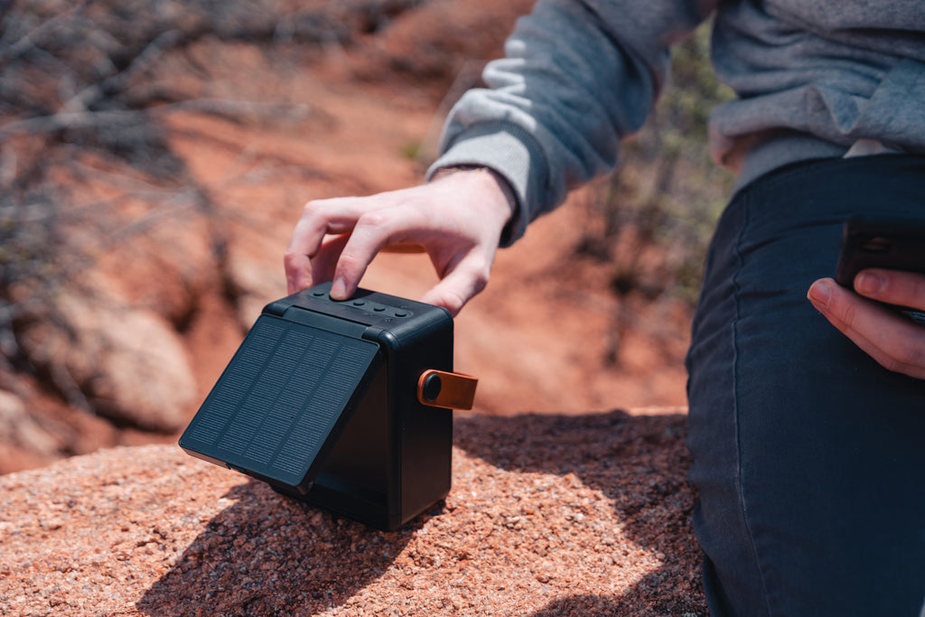 Skywave RCS recycled plastic solar speaker 12W - Black