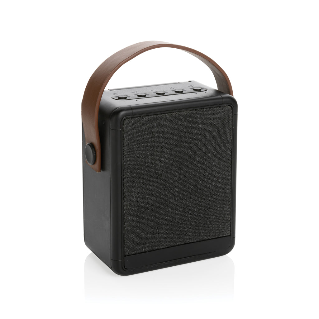 Skywave RCS recycled plastic solar speaker 12W - Black
