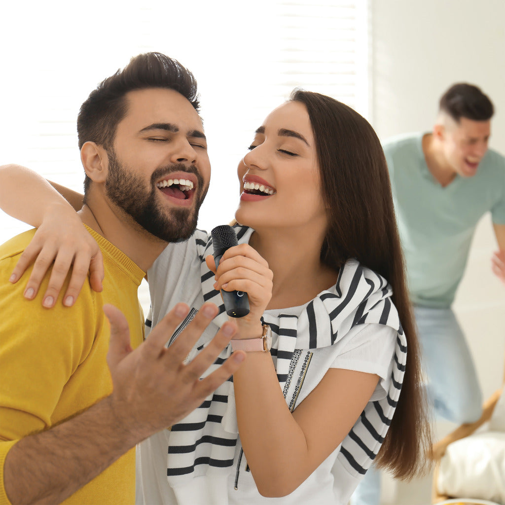 Singvibe RCS recycled plastic karaoke set with double mic - Black