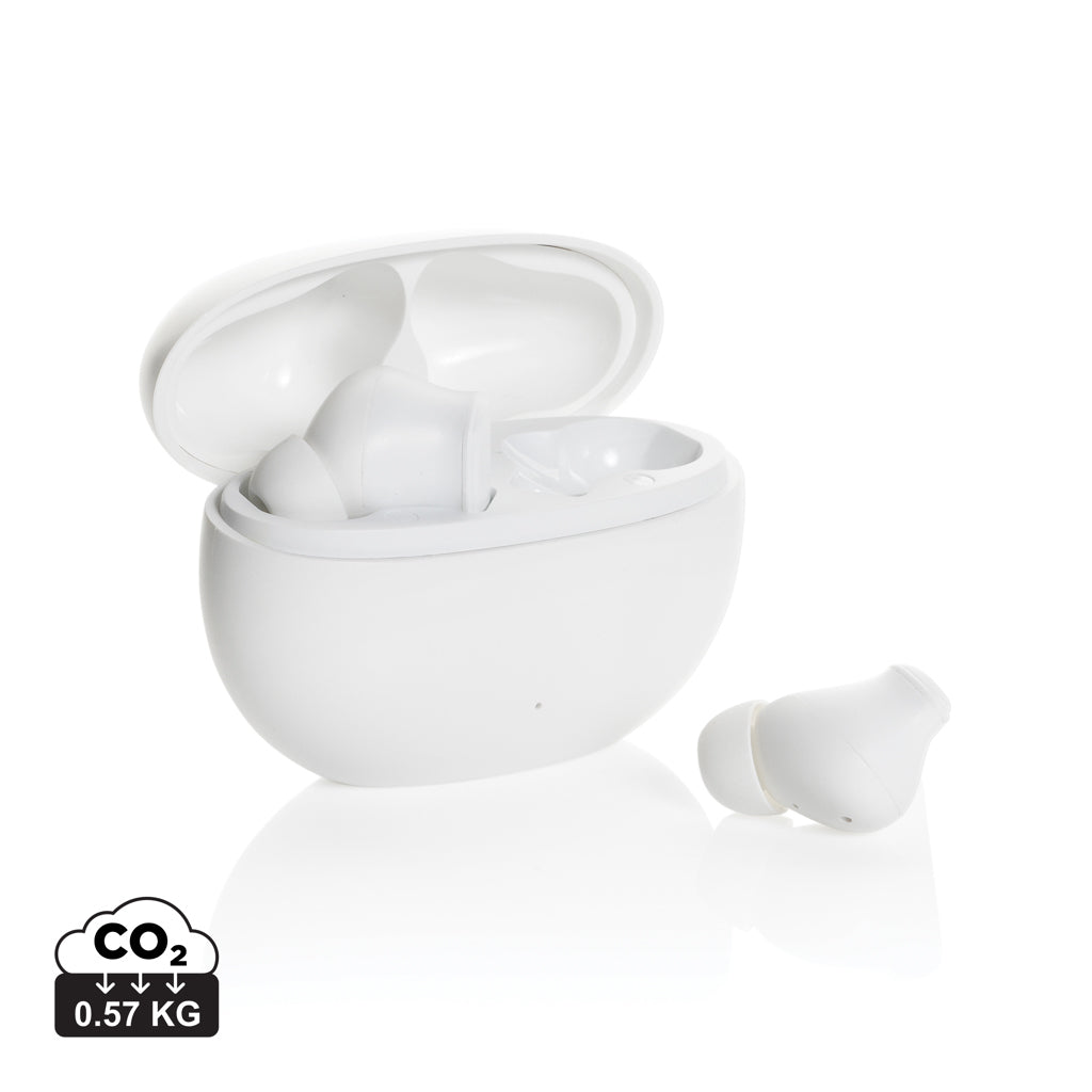 Prolink RCS recycled plastic hybrid ANC/ENC earbud - White
