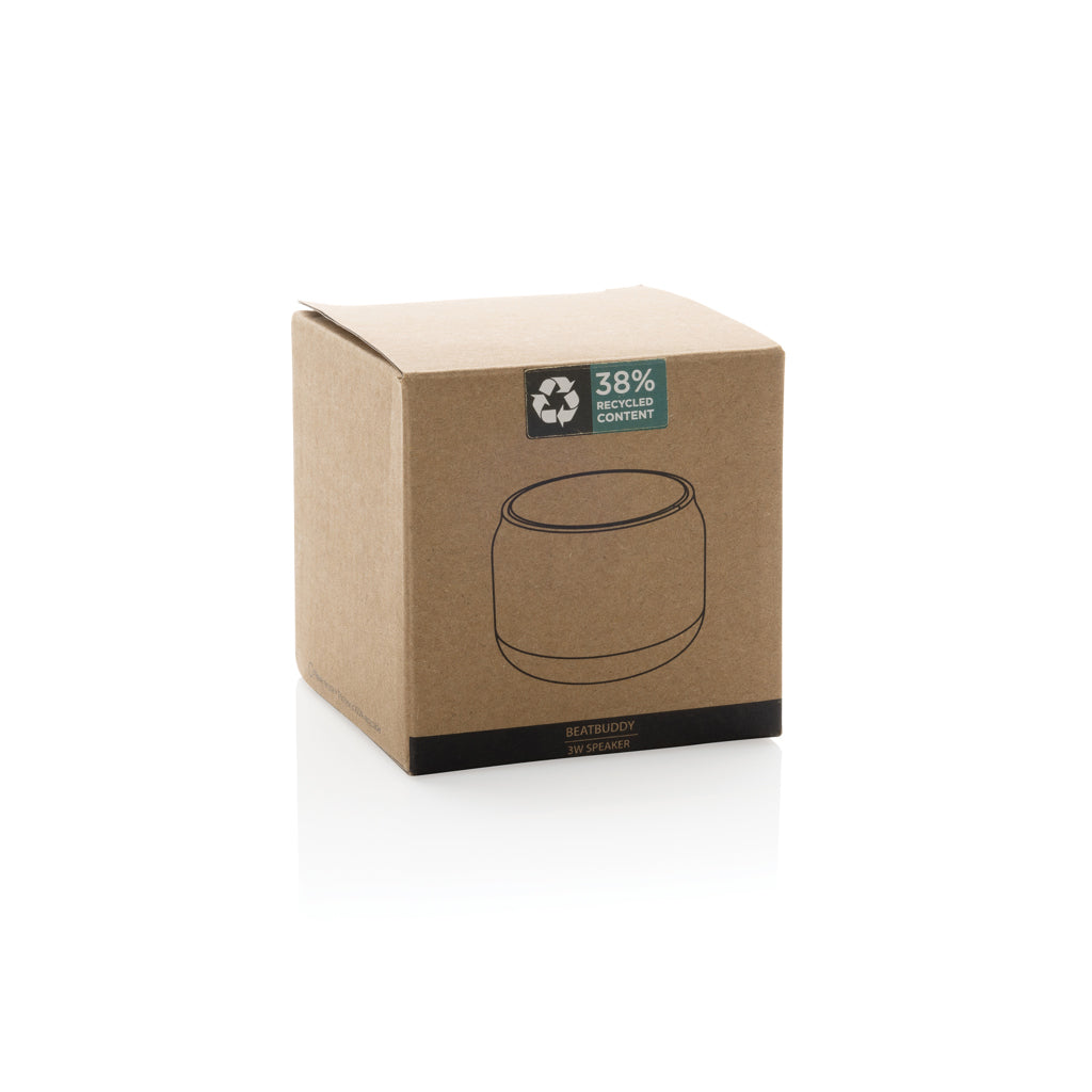 BeatBuddy recycled plastic 3W speaker - Grey