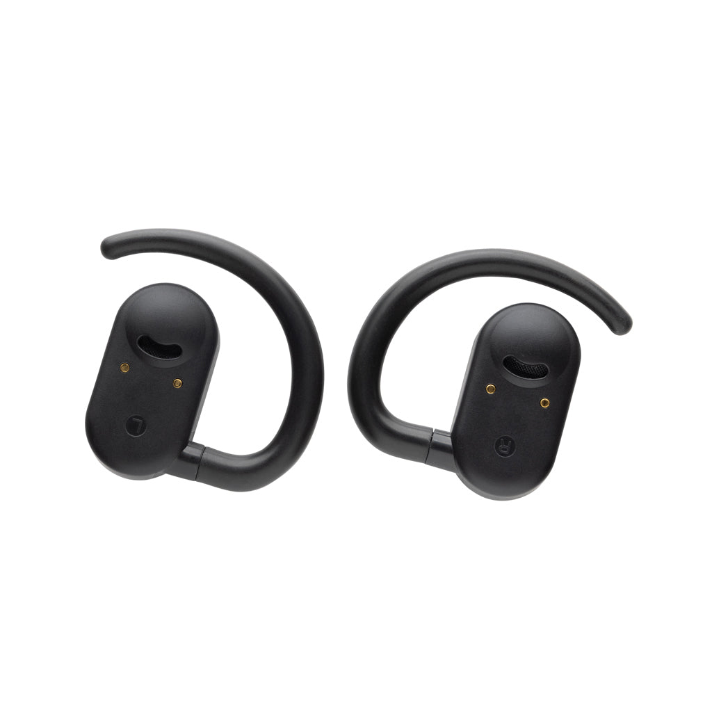 Fitsound RCS recycled plastic open ear TWS earbuds - Black