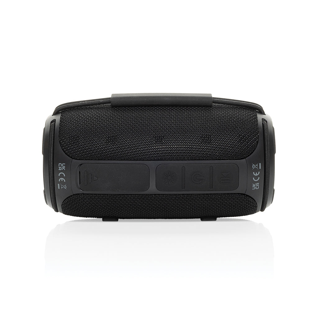 Prisma RCS recycled plastic IPX 4 waterpoof 16W speaker - Black