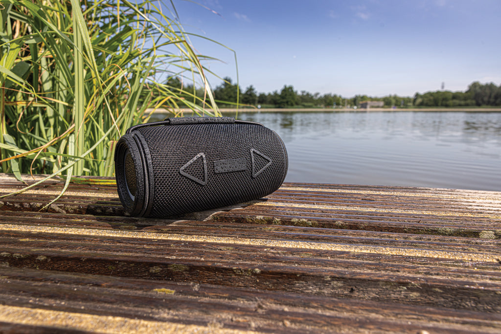 Prisma RCS recycled plastic IPX 4 waterpoof 16W speaker - Black