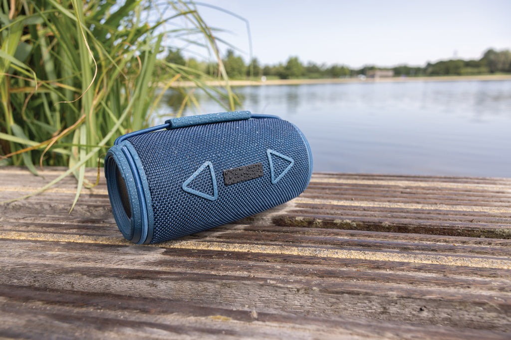 Prisma RCS recycled plastic IPX 4 waterpoof 16W speaker - Blue