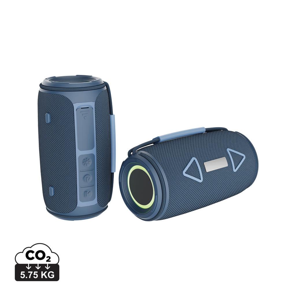 Prisma RCS recycled plastic IPX 4 waterpoof 16W speaker - Blue