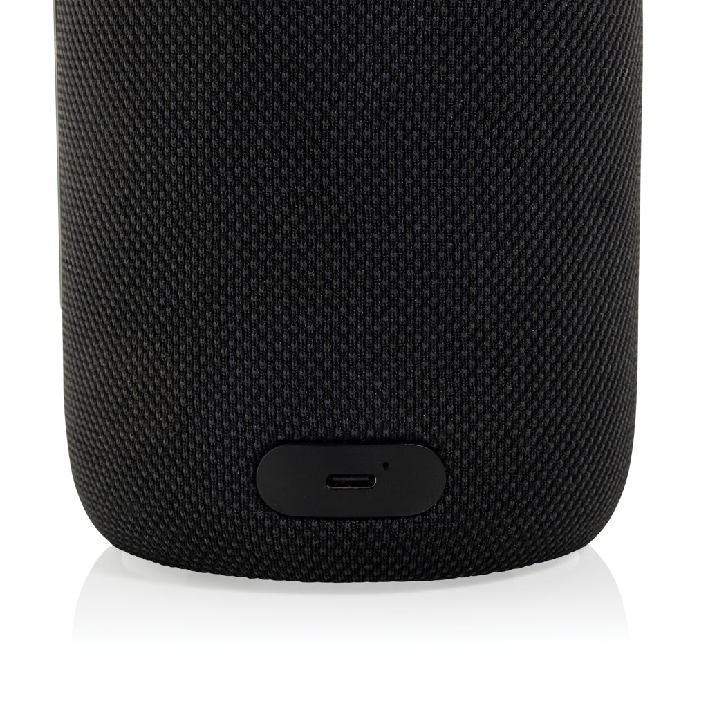Lux RCS recycled plastic 10W speaker lamp - Black