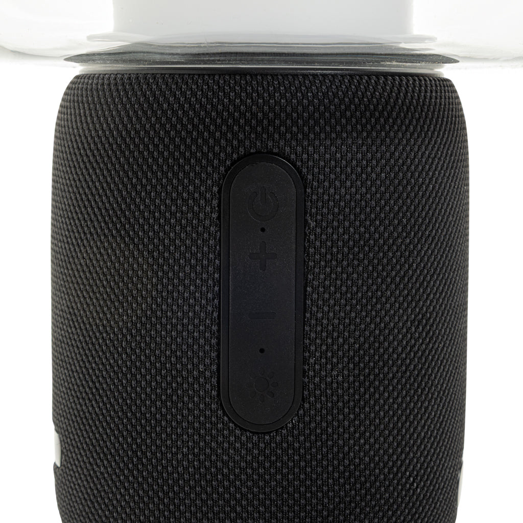 Lux RCS recycled plastic 10W speaker lamp - Black