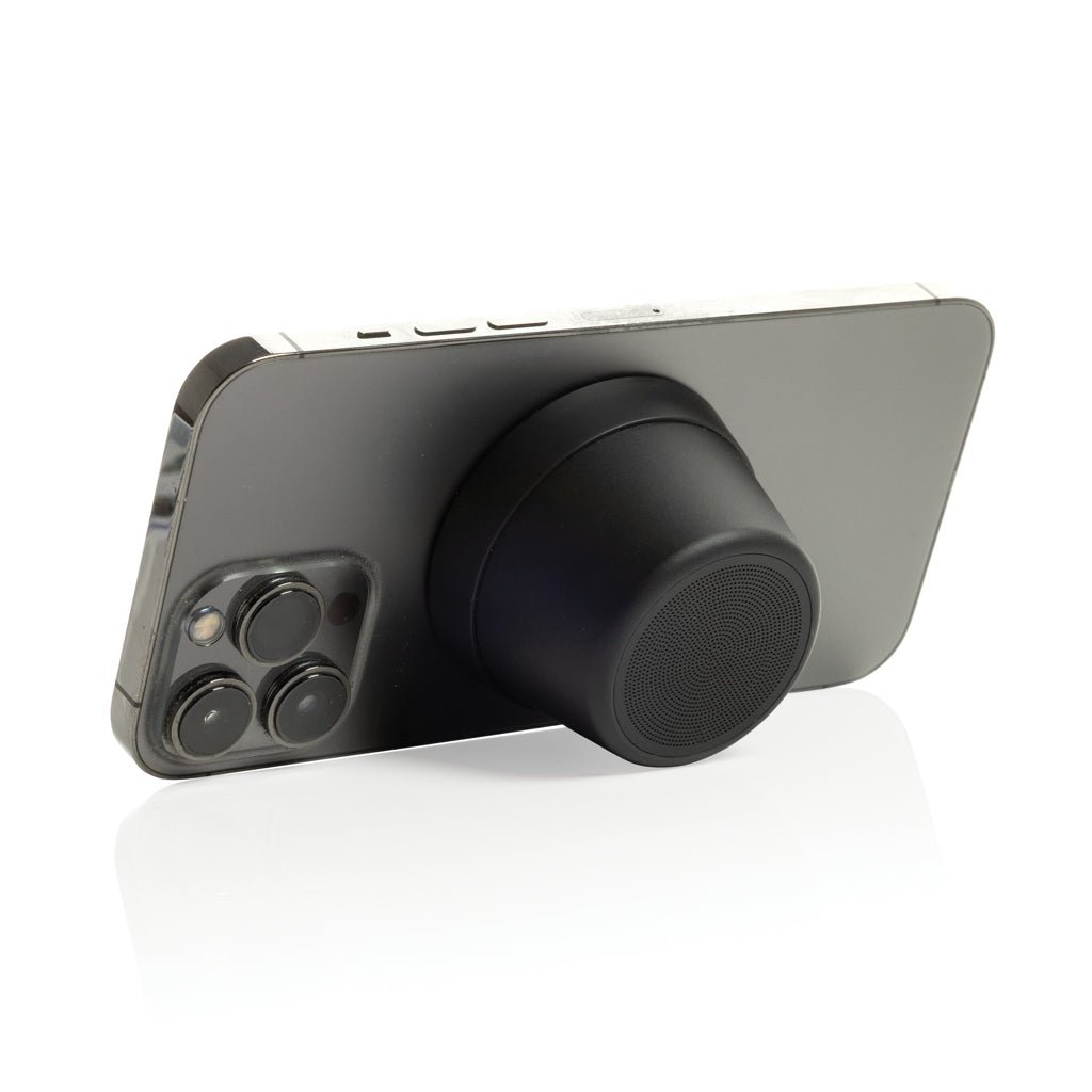 Nivio RCS recycled aluminum magnetic 5W Speaker - Black