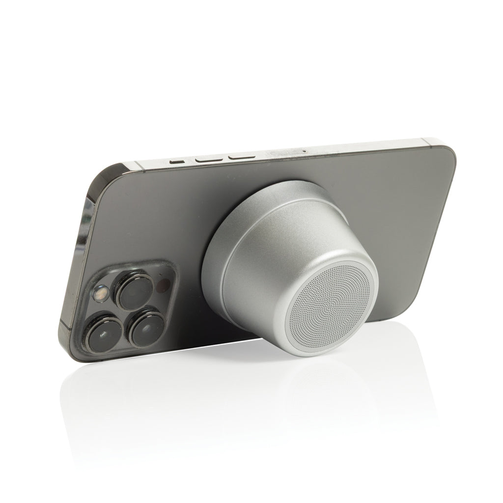 Nivio RCS recycled aluminum magnetic 5W Speaker - Silver