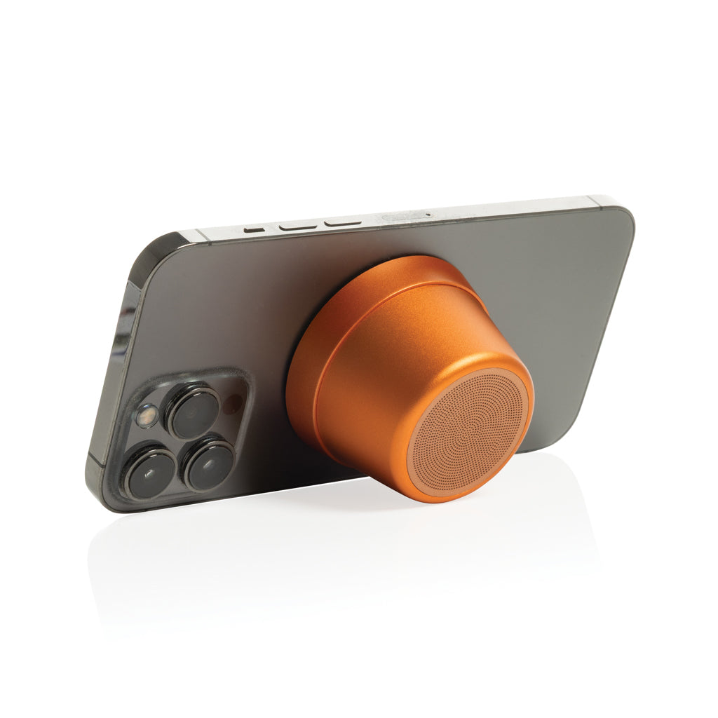 Nivio RCS recycled aluminum magnetic 5W Speaker - Orange