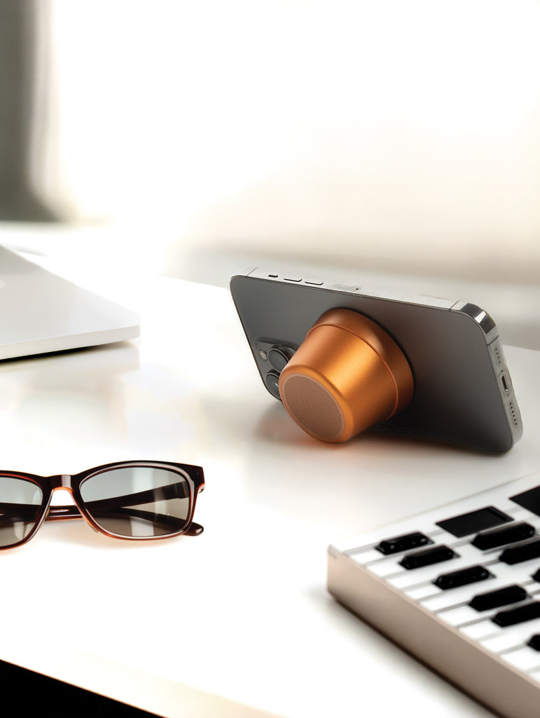 Nivio RCS recycled aluminum magnetic 5W Speaker - Orange