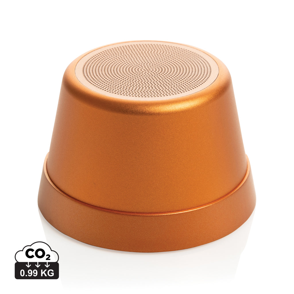 Nivio RCS recycled aluminum magnetic 5W Speaker - Orange